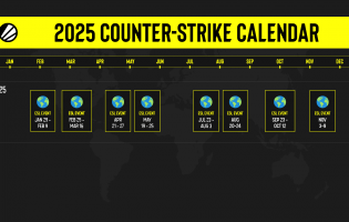 ESL delinea il calendario di Counter-Strike 2025